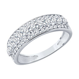 Кольцо SOKOLOV - Серебро 925, Фианит (арт. 94014649)