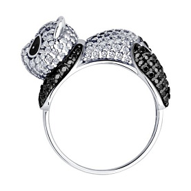 Кольцо SOKOLOV - Серебро 925, Фианит, Эмаль (арт. 94014264)