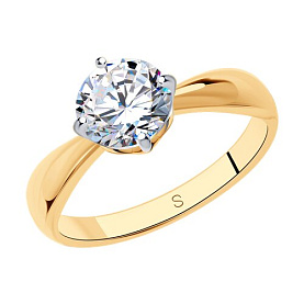 Кольцо SOKOLOV - Серебро 925, Фианит (арт. 93011075)