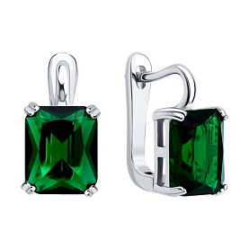 Серьги SOKOLOV - Серебро 925, Фианит (арт. 94027166-91)