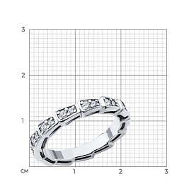 Кольцо SOKOLOV - Серебро 925, Фианит (арт. 94014207)