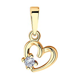 Подвеска SOKOLOV - Серебро 925, Фианит (арт. 93030527)