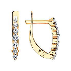 Серьги SOKOLOV - Золото 585, Фианит (арт. 029761)