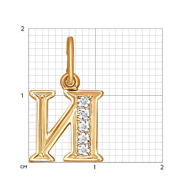 Подвеска SOKOLOV - Золото 585, Фианит (арт. 031096)