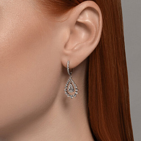 Серьги SOKOLOV - Серебро 925, Фианит (арт. 94026554)