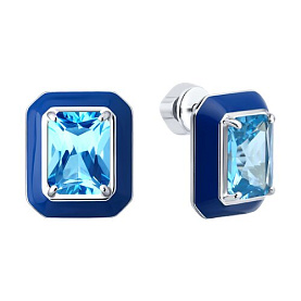 Серьги SOKOLOV - Серебро 925, Фианит, Эмаль (арт. 94027098)