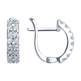 Серьги SOKOLOV - Серебро 925, Фианит (арт. 94021916)