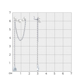 Серьги SOKOLOV - Серебро 925, Жемчуг имитация, Фианит (арт. 94026792)