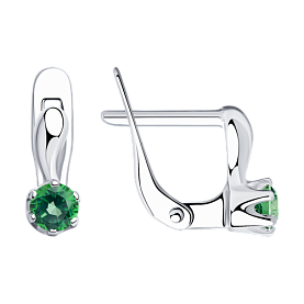 Серьги SOKOLOV - Серебро 925, Фианит (арт. 94020452)