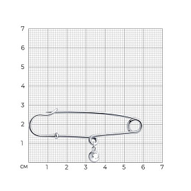 Булавка Diamant - Серебро 925 (арт. 94-140-00373-1)