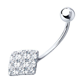 Пирсинг SOKOLOV - Серебро 925, Фианит (арт. 94060013)