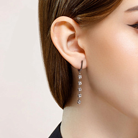 Серьги SOKOLOV - Серебро 925, Фианит (арт. 94020516)