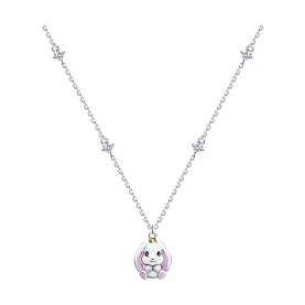 Колье SOKOLOV - Серебро 925, Фианит, Эмаль (арт. 94071241)