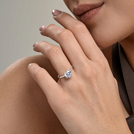 Кольцо SOKOLOV - Серебро 925, Бриллианит (арт. 94014935)
