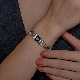 Браслет Diamant - Серебро 925, Оникс (арт. 94-350-02122-1)