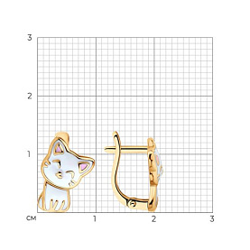 Серьги SOKOLOV - Серебро 925, Эмаль (арт. 93022449)