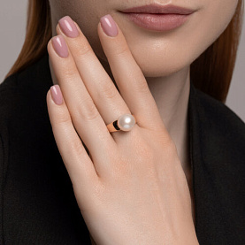 Кольцо SOKOLOV - Золото 585, Жемчуг культивированный (арт. 791267)