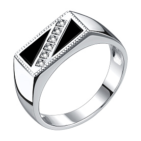 Кольцо Talant - Серебро 925, Агат, Фианит (арт. 21-72-0801-17544)