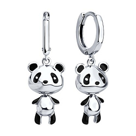 Серьги SOKOLOV - Серебро 925, Эмаль (арт. 94026812)