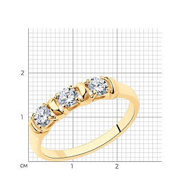 Кольцо Diamant - Серебро 925, Фианит (арт. 93-110-01304-1)