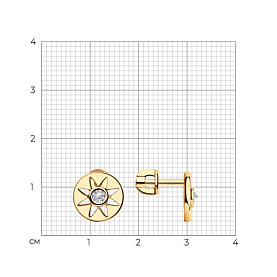 Серьги SOKOLOV - Серебро 925, Фианит (арт. 93020981)