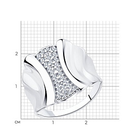 Кольцо Diamant - Серебро 925, Фианит (арт. 94-110-00904-1)