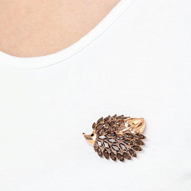 Брошь SOKOLOV - Серебро 925, Раухтопаз, Эмаль (арт. 92040071)