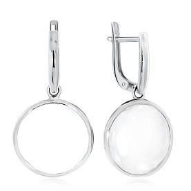 Серьги KRASNOE - Серебро 925, Горный хрусталь (арт. 2340522956)