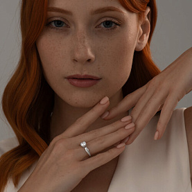 Кольцо SOKOLOV - Серебро 925, Фианит (арт. 94013676)