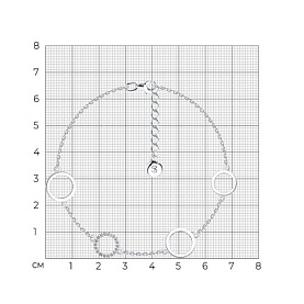 Браслет SOKOLOV - Серебро 925, Фианит (арт. 94050982)