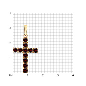 Подвеска SOKOLOV - Серебро 925, Гранат (арт. 92030513)