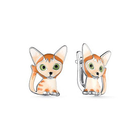 Серьги Мириада - Серебро 925, Эмаль (арт. 901022629)