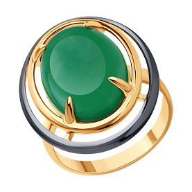 Кольцо SOKOLOV - Серебро 925, Жадеит (арт. 83010250)