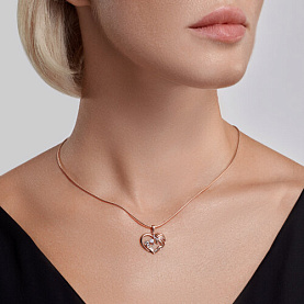 Подвеска Diamant - Золото 585, Фианит (арт. 51-130-02018-1)