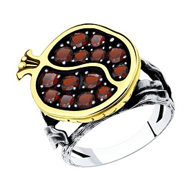 Кольцо SOKOLOV - Серебро 925, Гранат (арт. 92011937)