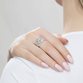 Кольцо SOKOLOV - Серебро 925, Фианит (арт. 94012236)