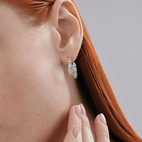 Серьги Diamant - Серебро 925, Фианит (арт. 94-120-02299-1)