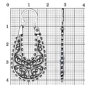 Серьги Красная пресня - Серебро 925 (арт. 33013812)