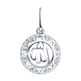 Подвеска SOKOLOV - Серебро 925, Фианит (арт. 94031198)