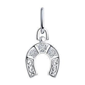 Подвеска SOKOLOV - Серебро 925, Фианит (арт. 94031159)