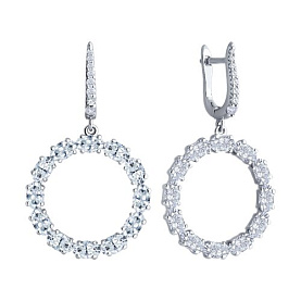 Серьги SOKOLOV - Серебро 925, Фианит (арт. 94026698)