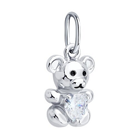 Подвеска Diamant - Серебро 925, Фианит, Эмаль (арт. 94-130-02321-1)