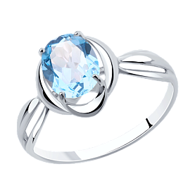 Кольцо Diamant - Серебро 925, Топаз (арт. 94-310-00604-1)