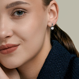 Серьги Diamant - Серебро 925, Фианит (арт. 94-120-00194-3)