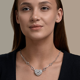 Колье SOKOLOV - Серебро 925, Фианит (арт. 94071431)