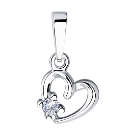 Подвеска SOKOLOV - Серебро 925, Фианит (арт. 94031734)