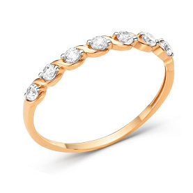 Кольцо ЮФ Династия - Золото 585, Фианит (арт. 000551-1102)