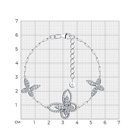 Браслет SOKOLOV - Серебро 925, Фианит (арт. 94051654)