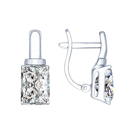 Серьги SOKOLOV - Серебро 925, Фианит (арт. 94022276)