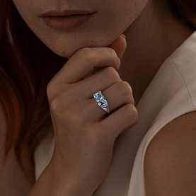 Кольцо SOKOLOV - Серебро 925, Топаз (арт. 92011808)